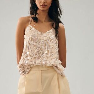 Anthropologie Porridge Arielle sequin tank. Size L.